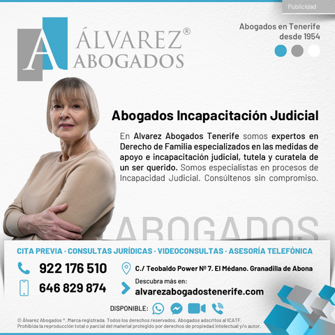 Abogados Incapacitación Judicial Tenerife. Alvarez Abogados Tenerife