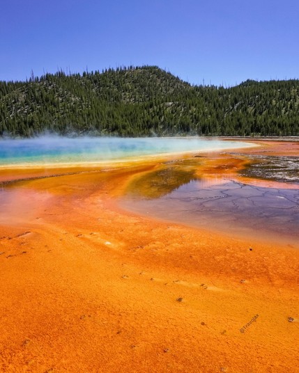 Grand Prismatic Spring in Yellowstone National Park, USA