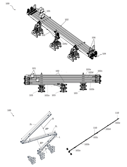 Design drawings for deployable boom assembly for URSC/ISRO patent.