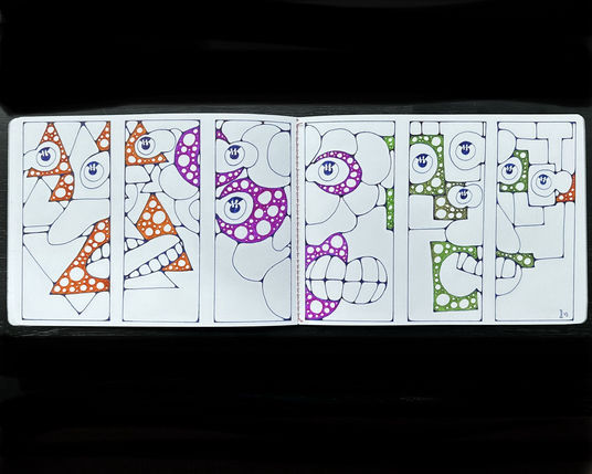 Neurographic family portrait.