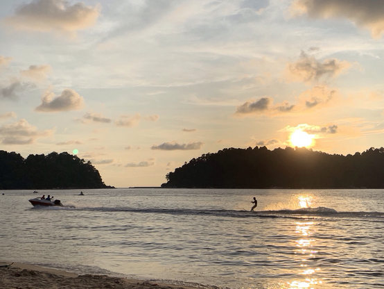 Sunset from Teluk nipah beach