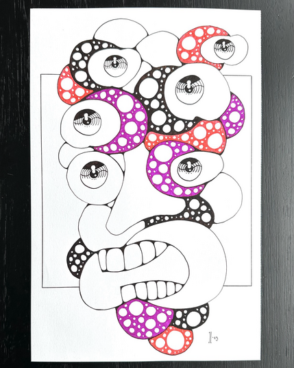 Neurographic portrait.