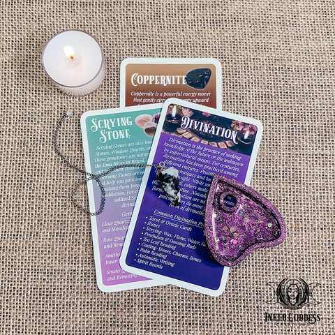 A photo of the exclusive "Divination Expansion Pack for the Eclectic Witch Deck" product from IGC.