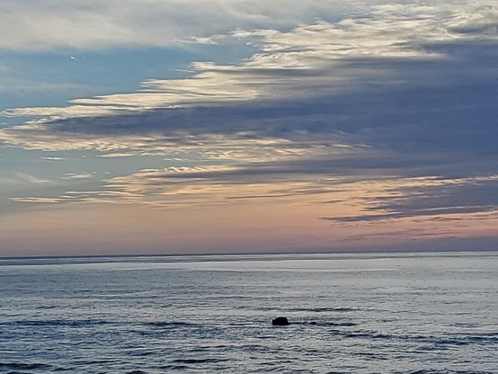 Fully a half hour before sunset, the orange glow appeared on the horizon and persisted for the next hour or so.