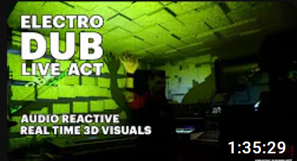 Electro Dub Live Act visual