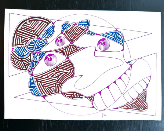 Neurographic portrait.