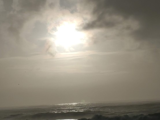 Big Shiny Thing up in the sky,  just daring the cloud dragons to try to hide it.