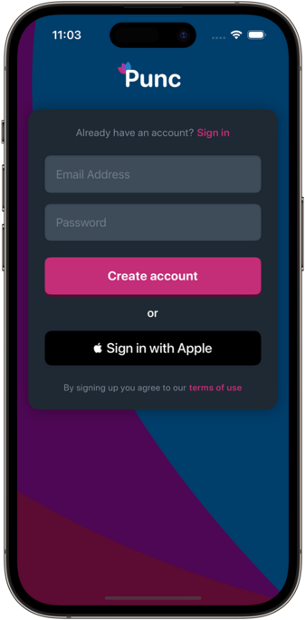 Mockup of my design on iPhone screen