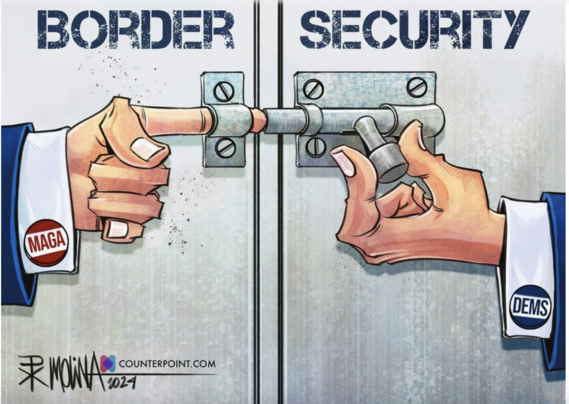 Maga block the bold for the border security package against the dems who like to safe the border which is long time asked from Maga and now again blocked.