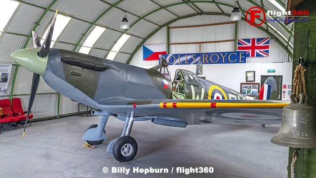 Supermarine Spitfire Mk.II P7540 of 312 Squadron RAF at Dumfries & Galloway Aviation Museum, Scotland.