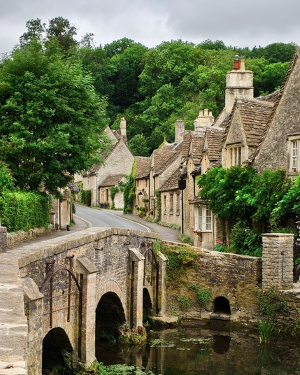 Stone Bridge in Castle Combe, England, UK