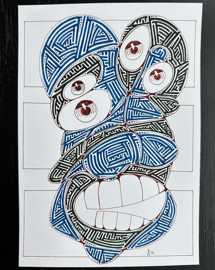 Neurographic portrait.