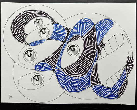 Neurographic portrait. 