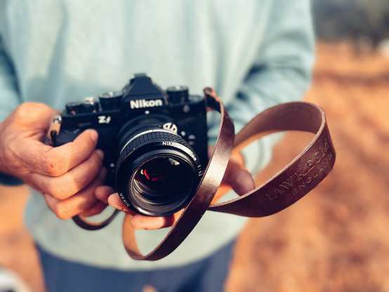 Nikon Zf with Hawkesmill camera strap.