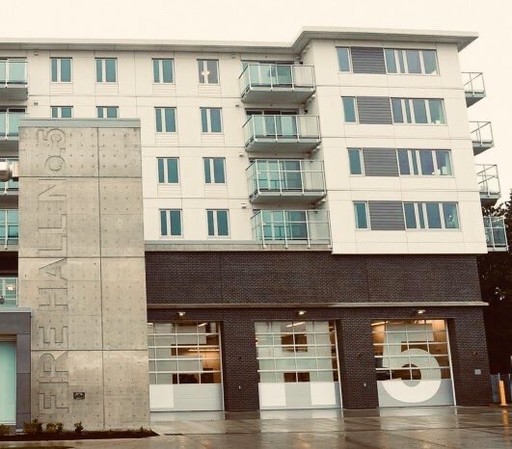 Four storeys of housing above a fire station