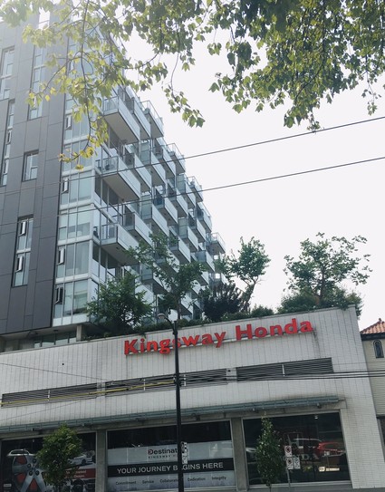 Twelve storey condo above a car dealership
