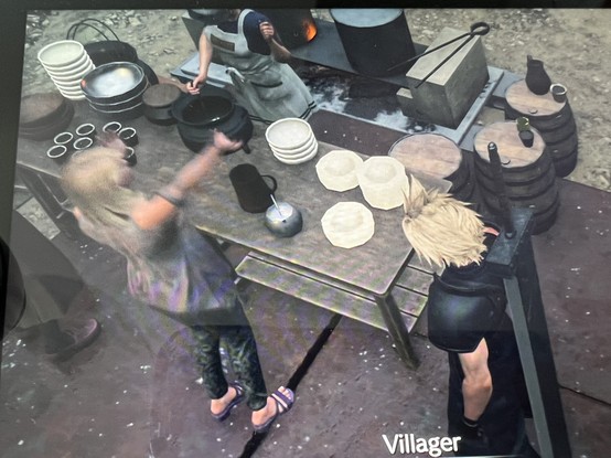 Slightly less polygonal plates in FF7Reborn