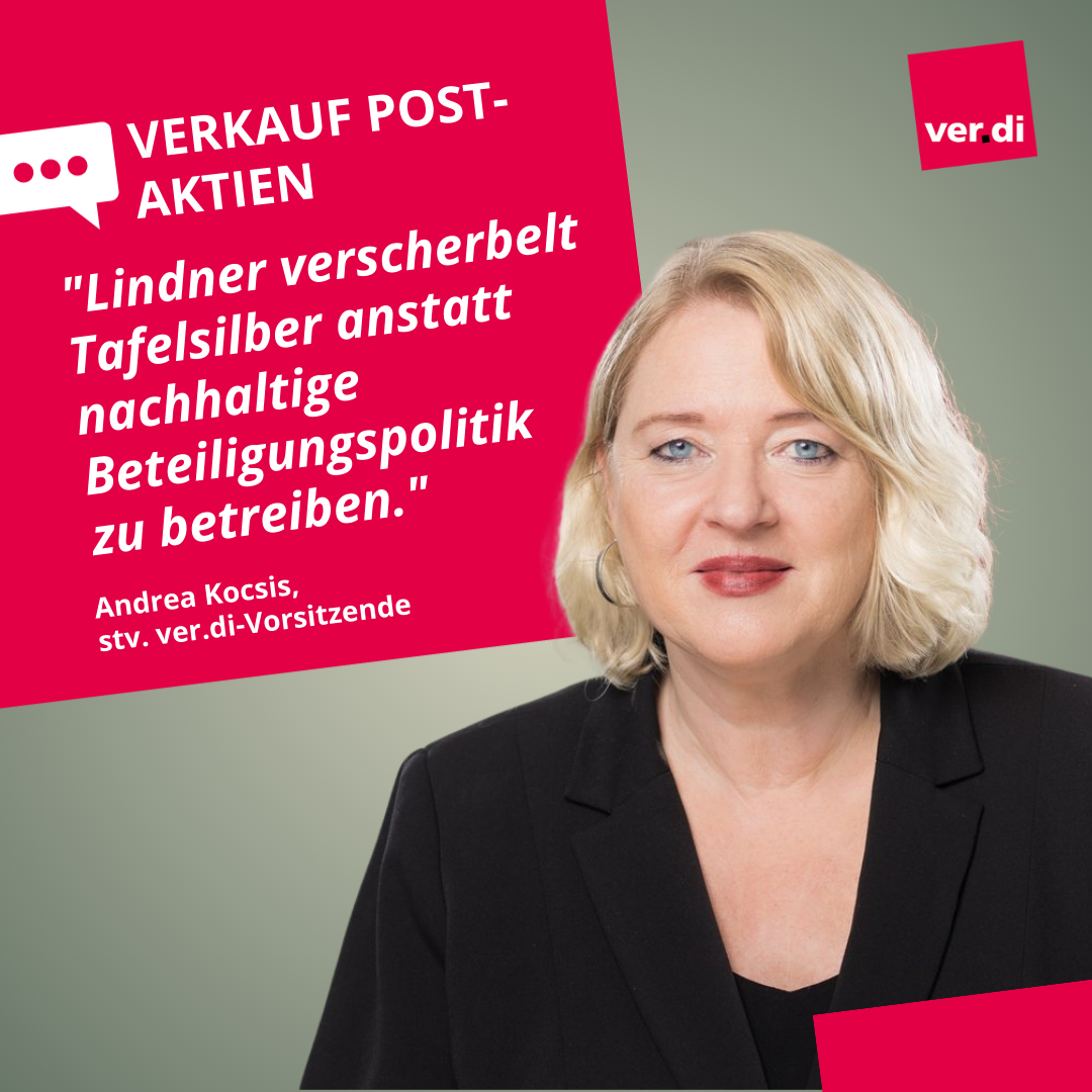 Gewerkschaft Ver.di: "Der Verkauf Von #Post-Aktien Ist Eine Fatale Fehl ...