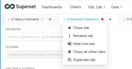 Screenshot Apache Superset SQL Lab