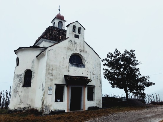 The chapel St. Magnus in Gagers in a rainy day