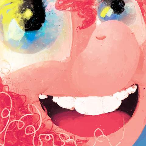 the album cover of Fun Fun Fun, featuring a close up of Pinkie Pie's face, a wide smile across her face