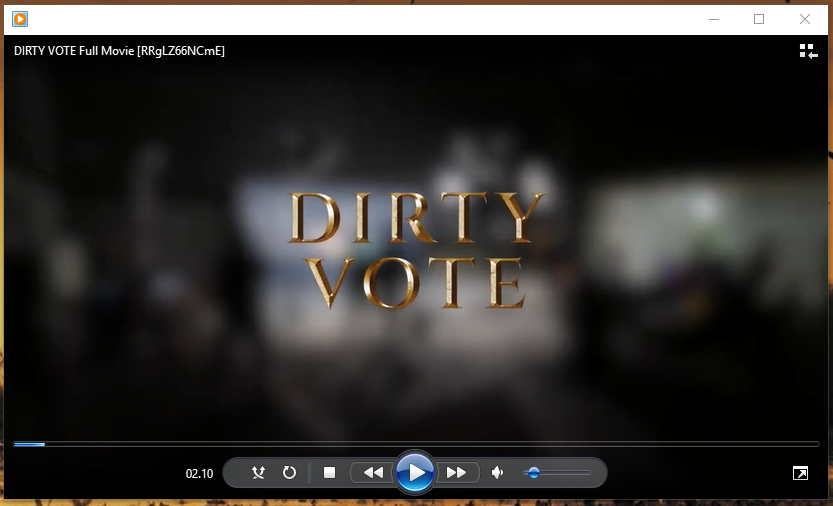 Opening screen dari film dokumenter "Dirty Vote".