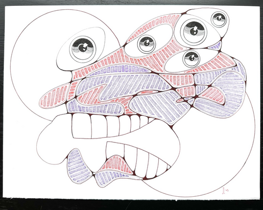 Neurographic portrait. 