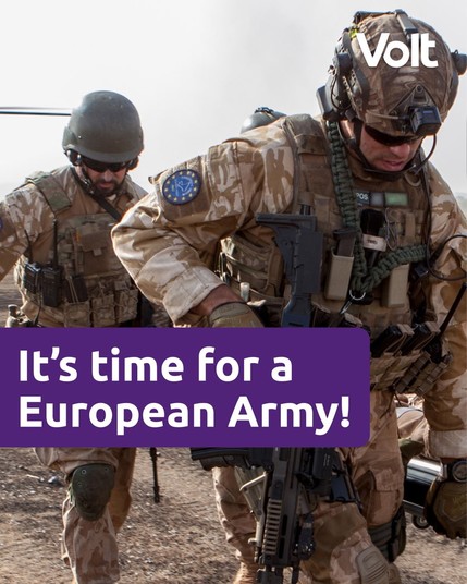 Bild mit Soldaten einer zu gründenden europäischen Armee