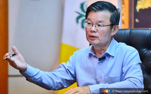 Penang chief minister, Chow Kon Yeow. / Photo from linked article.