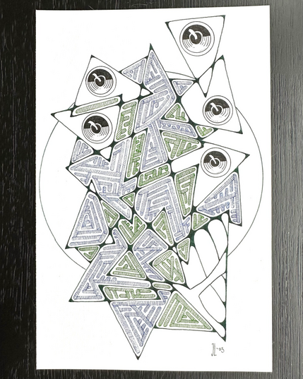 Neurographic portrait. 