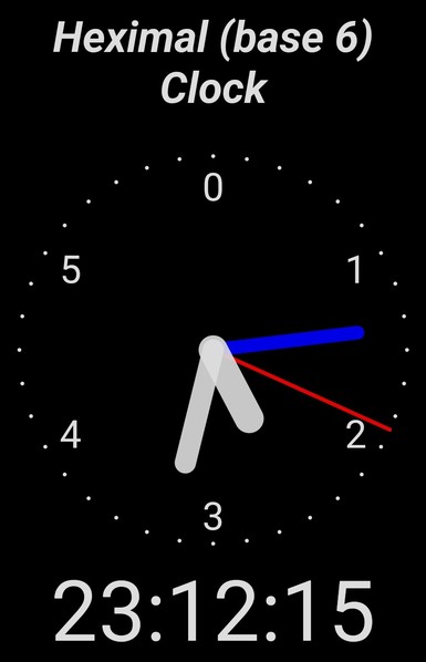 Heximal clock