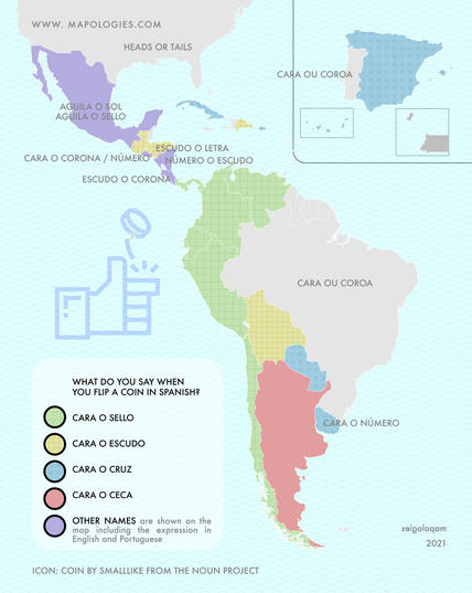 Head or tails in Spanish