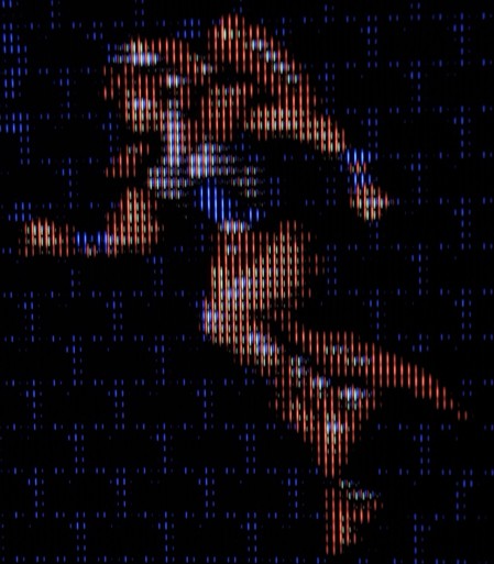 Alisia Dragoon (jumping) on Sony Trinitron CRT TV