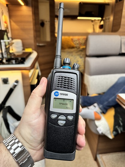 A very chonky Tait TP9100 P25 walkie talkie 
