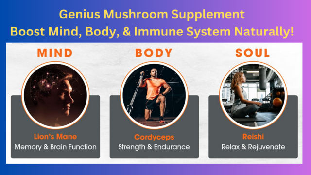 #GeniusMushrooms #WellnessBoost #NaturalEnergy #MentalClarity