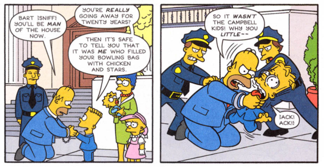 Simpsons Comics #108 is the one-hundred and eighth issue of Simpsons Comics. It was released in the United Kingdom on July 7, 2005.
