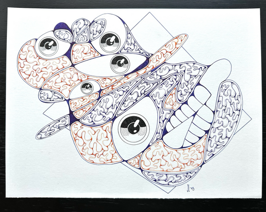 Neurographic portrait.
