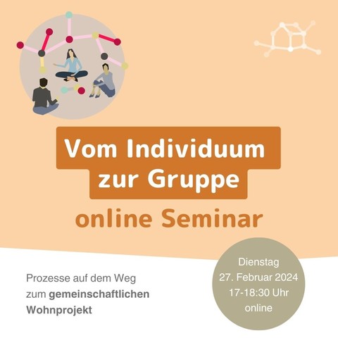 Online-Seminar "Vom Inidividuum zur Gruppe" am 27.2.2024 von 17 bis 18:30 Uhr