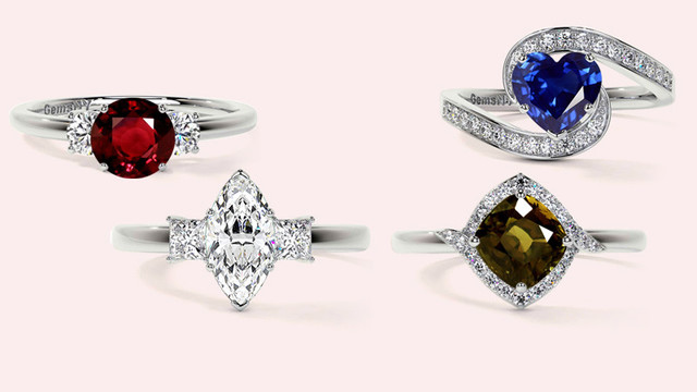 color gemstone rings