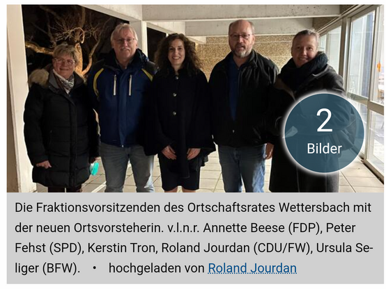 Screenshot Wochenblatt, Gruppe Personen, darunter Richterin Beese