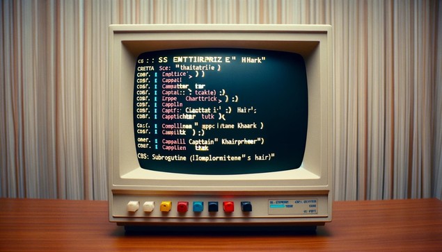 First Officer Locks, the vulcan, has just discovered the following code on the ship's computer and has decided to run it. 
(lea: codar "e atttkeri(1
LepataPo ceot 1)
(resi)
caper's Centtiprss! ((eo)))
..001-20l)
I cateva "conttapoere)
o canttthsirttrer 1. (ac) (
(1801) "a cacrl )
((081)
lacator, Cattthar)))
cotoe, Katttperize "E)) )
!mor Stur))
'cattittberell) "" G(har. (-(-(-)
canpa Lee's 1).
!) cternen 1)
((00().t)
Captain Khair'k -
Comproclil, ta- (Lls, (.. (kiLt, subrocruzine's >
thatrorier thort, stabootasrtirk,
(cas) Compaction, for cod, 1 compimattt complintitt.)
1. I onlarctrockis hair
(cool)
SS: Enttirpprize.)