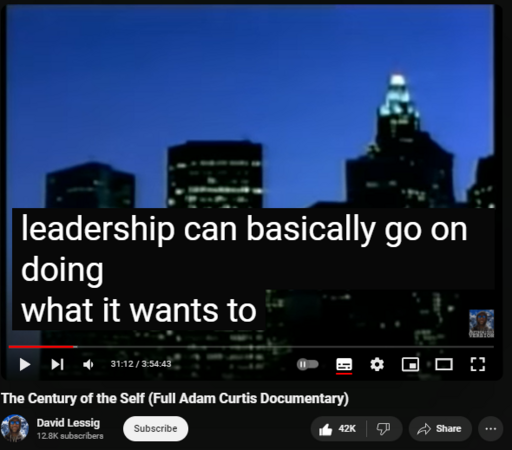 A documentary about the rise of psychoanalysis as a powerful means of persuasion for both governments and corporations.

Stars
Adam CurtisRobert ReichAnn Bernays
