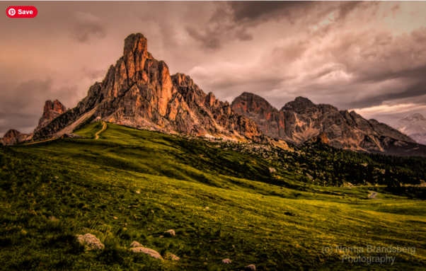 Stunning Dolomite Passo Giau can change weather quickly as it did the day  there, see more:at sunset 

https://www.pictorem.com/900567/Italian%20Dolomite%20Passo%20Giau.html