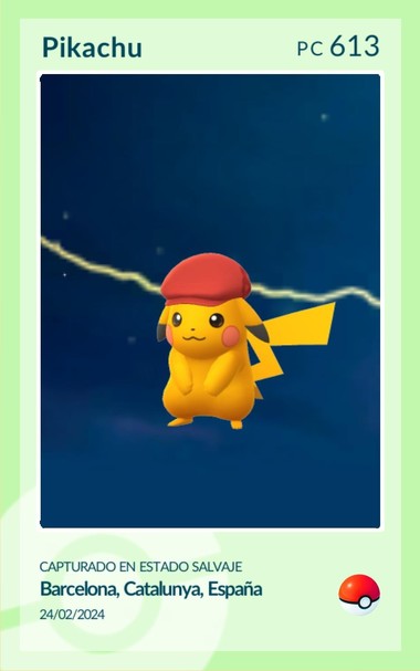 Un pikachu con gorro shiny siempre es bien 😜