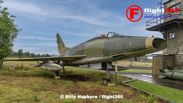 North American F-100 Super Sabre at Dumfries & Galloway Aviation Museum, Scotland.