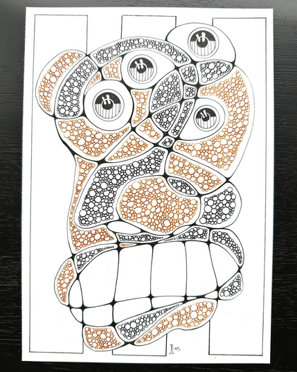 Neurographic portrait. 