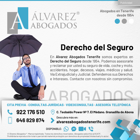 Derecho del Seguro. Alvarez Abogados Tenerife.