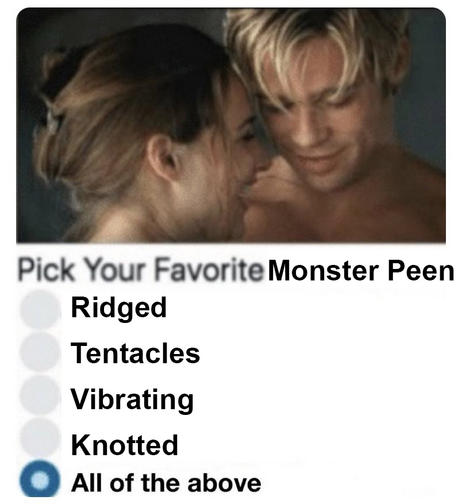 Pick your favourite monster peen