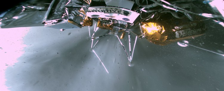 Image of Odysseus moon landing