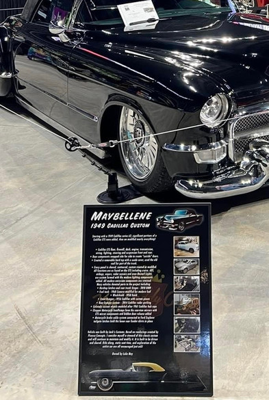 49 Cadillac Car Show Board